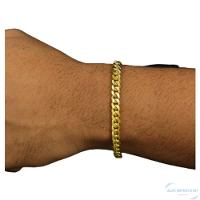 Pulseira 6mm Cubana Moeda Antiga Nao Perde A Cor - 2