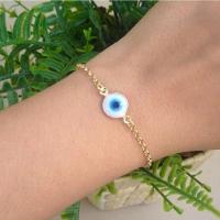 Pulseira Olho Grego Banhada A Ouro 18k - 1