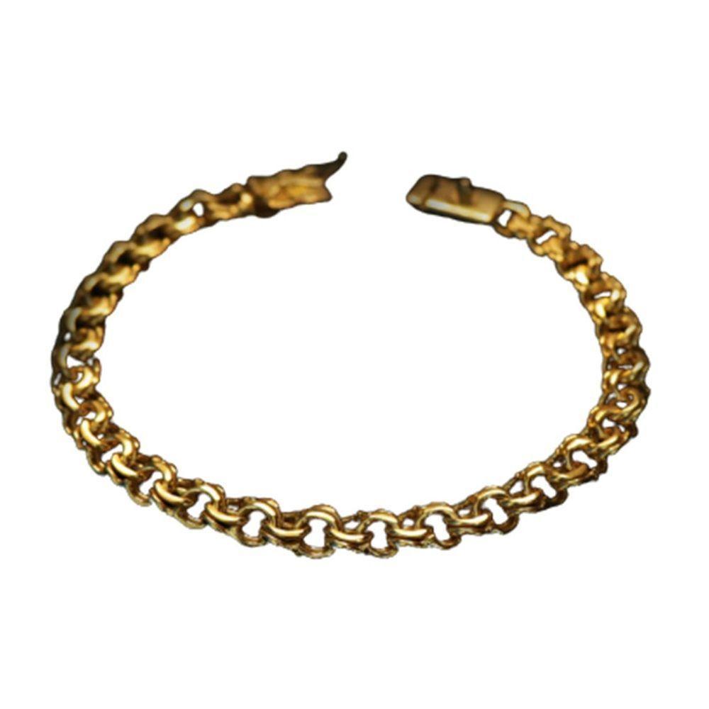 Pulseira 8mm Friso De Moeda Antiga Design Moderno - 1