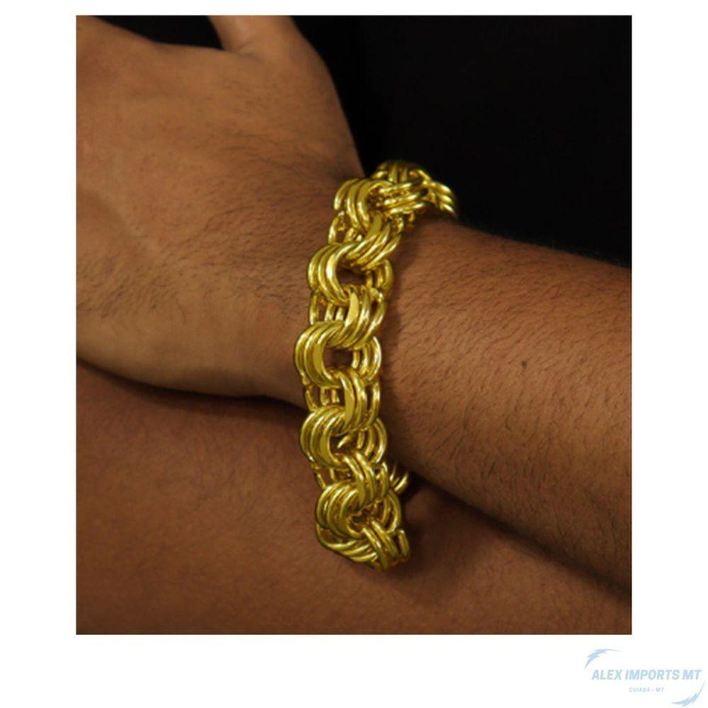 Pulseira Friso Moeda Antiga 18mm Nao Perde A Cor - 2