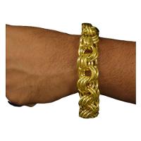 Pulseira Friso Moeda Antiga 18mm Nao Perde A Cor - 1