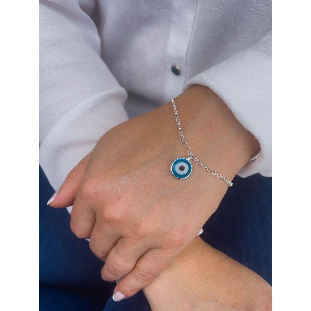 Pulseira Olho Grego Prata 925 - 4