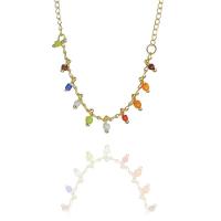 Pulseira Infantil De Pedrinhas Coloridas Folheado A Ouro 18K - 1