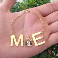 Pulseira Mãe +pingente N. S Aparecida Banhado A Ouro - 2