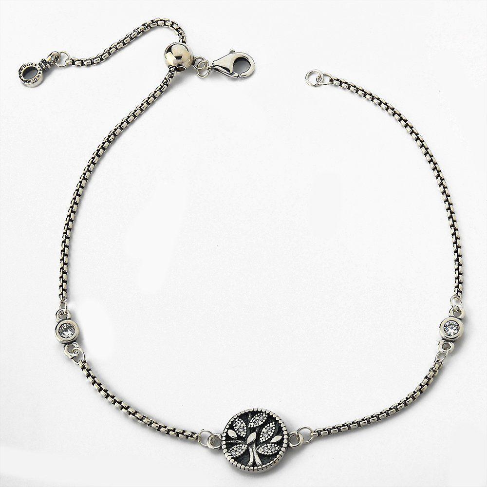 Pulseira Raizes Do Amor Com Ajuste De Tamanho Prata 925 - 1