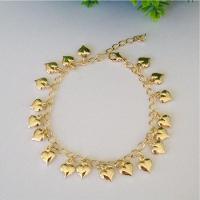 Pulseira Com Vários Pingentes De Coração Banhado A Ouro - 2