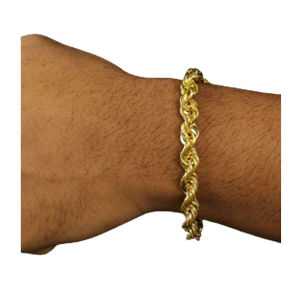 Pulseira 8mm Elo Bainano Moeda Antiga Estilosa - 1