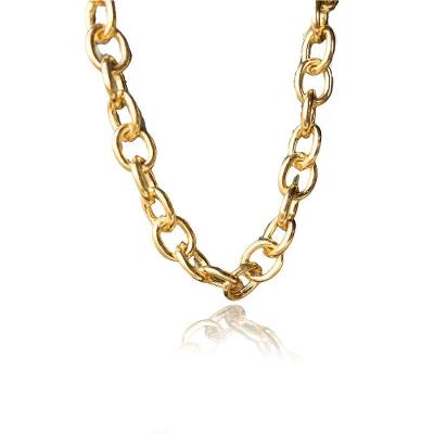 Pulseira Com Elo Oval Médio Folheados Em Ouro 18K