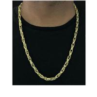 Corrente Cordão Dupla 7mm De Moeda Antiga Camadas Grossas - 1