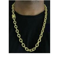 Cordão Cadeado 12mm De Moeda Antiga Elos Soldados - 1