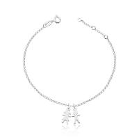 Pulseira Menina / Menino Com Revestimento Em Prata - 1