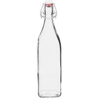 Bormioli Rocco Swing Garrafa 32X8X8Cm 1L Vidro Transp Com Tampa - 1