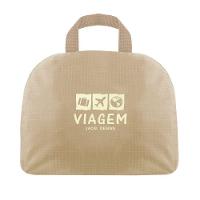 Mochila Dobrável Para Viagem Estampa Lisa Jacki Design Creme