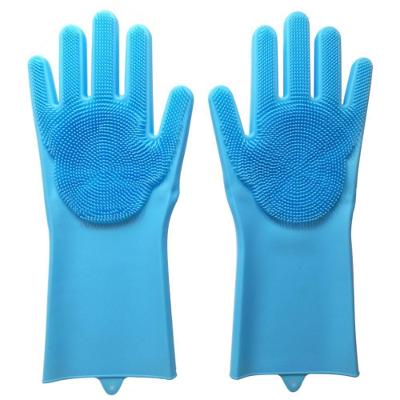 Luvas Para Esfregar Louça Com Ralo De Pia Cor:azul