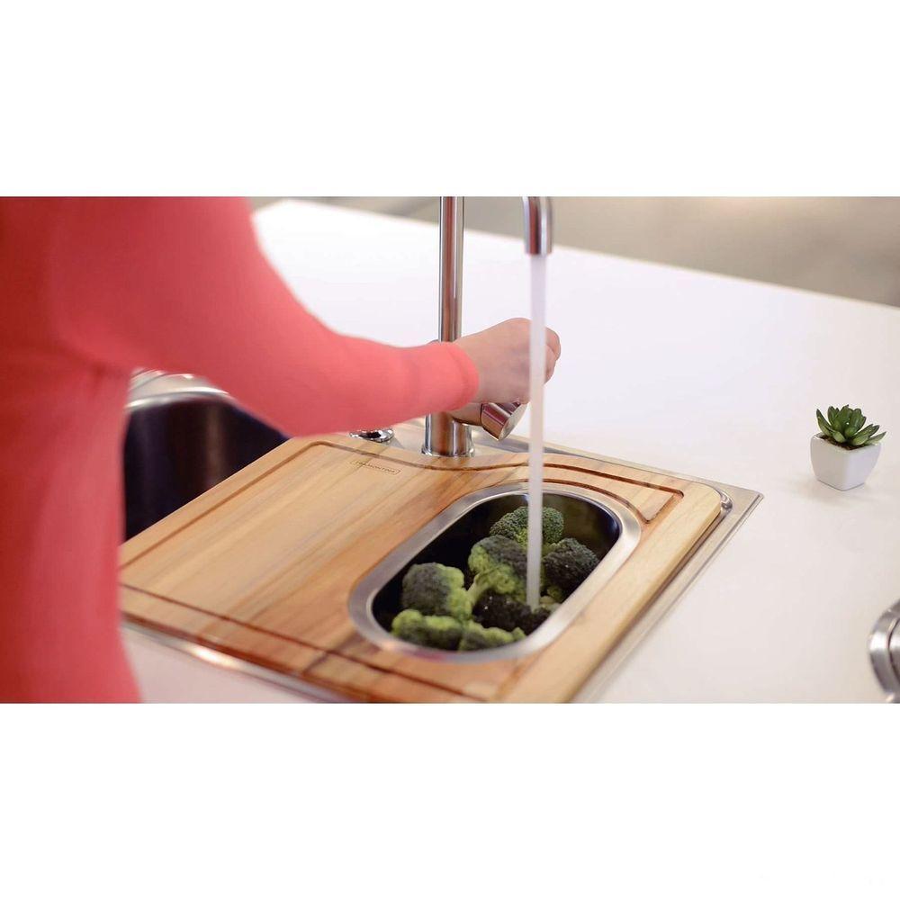 Cesto Coador Tramontina Para Cuba E Tábua Auxiliar Aço Inox - 5