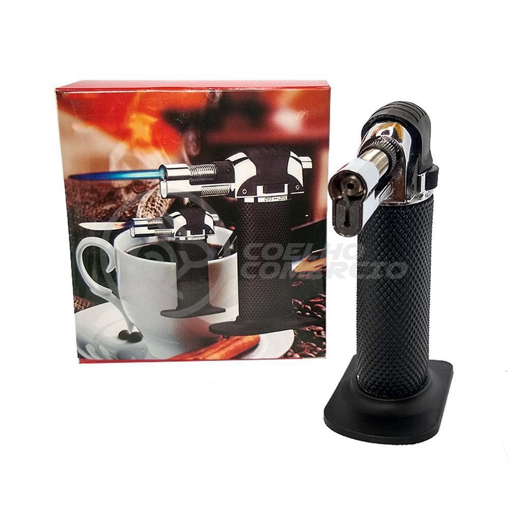 Maçarico Culinario Gourmet Portátil Gás Butano Recarregável - 2