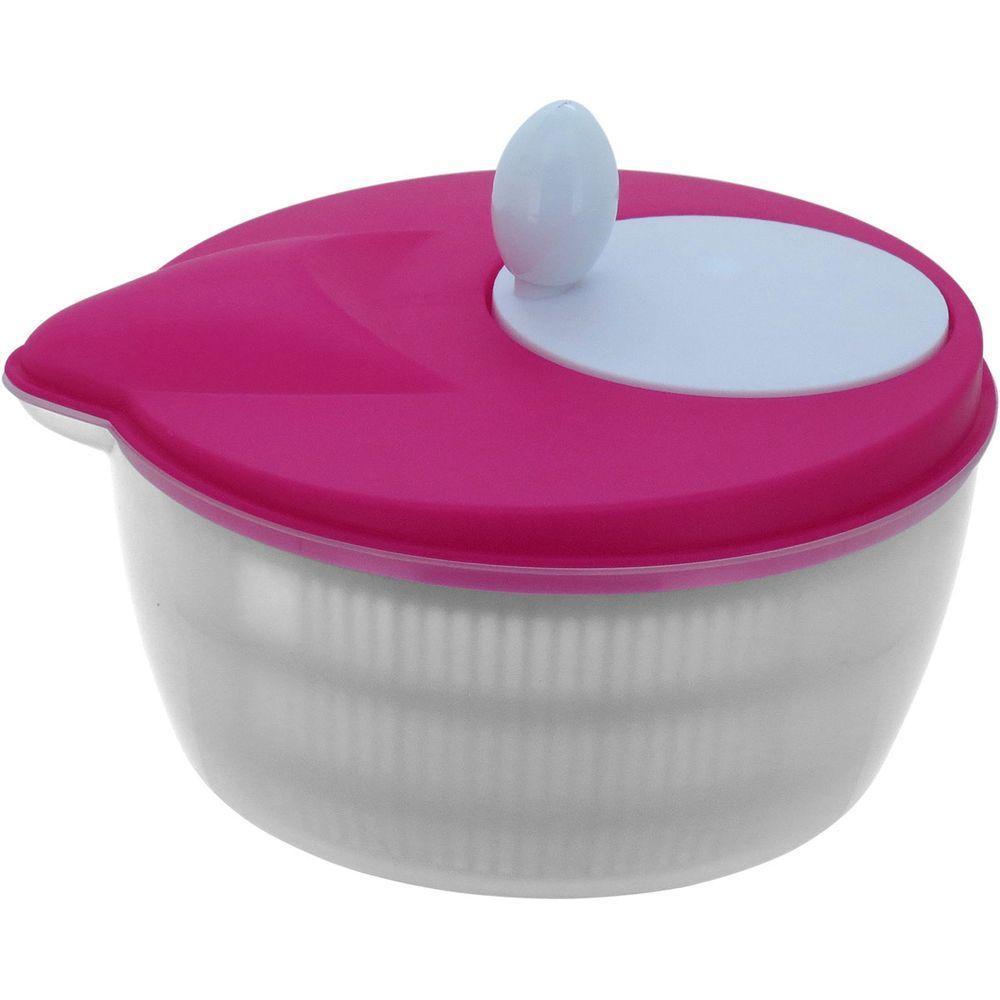 Secador Salada 19X27X24Cm Plástico Rosa - 1