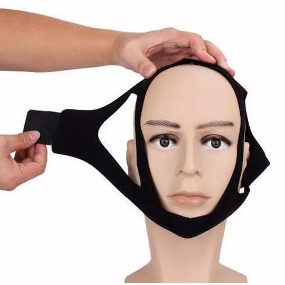 Faixa Cinta De 3 Pontos Anti Ronco Apnéia Cabeça E Queixo - 4