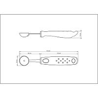 Boleador Tramontina Utilitá Em Aço Inox Com Cabo De Polipropileno Preto 2,9 Cm Tramontina - 5