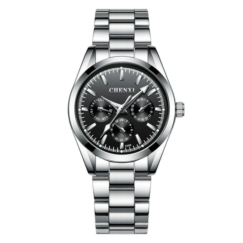 Relógio De Pulso Feminino Chenxi 006b à Prova D'água Preto - 1