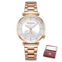 Relógio Feminino Mini Focus Mf0333l à Prova D'água Ouro Rosa - 1