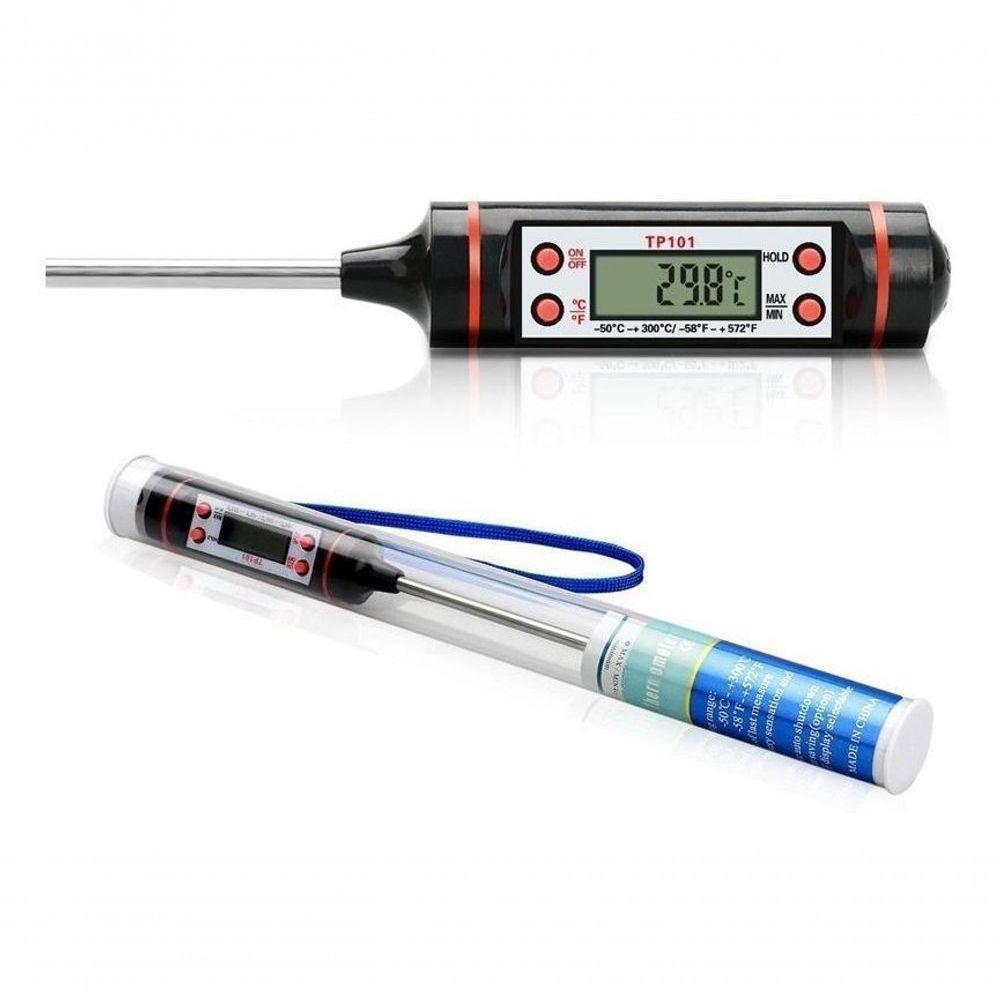 Termometro Culinaria Medidor Temperatura Digital Espeto - 4