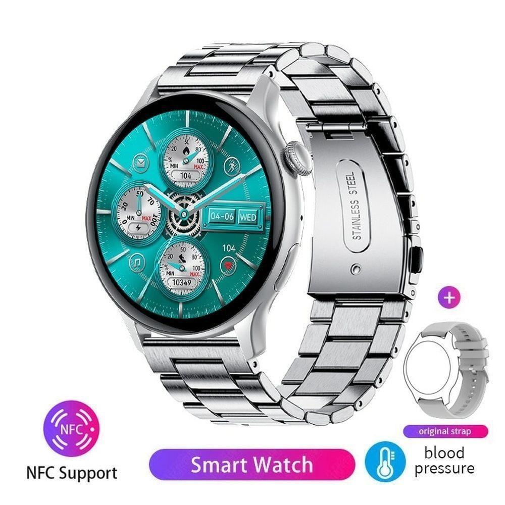 Relógio Smartwatch Feminino Foxbox 7012A À Prova D'Água Prata Tela Hd Amoled - 1