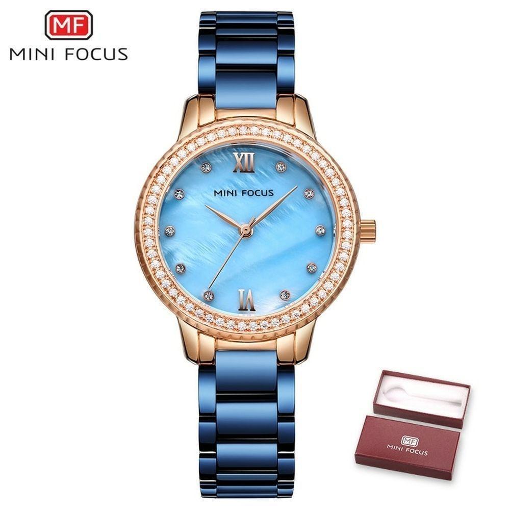 Relógio Feminino Mini Focus Mf0226l à Prova D'água Azul - 1