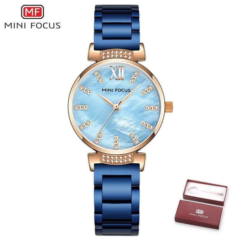 Relógio Feminino Mini Focus Mf0227l à Prova D'água Azul - 1