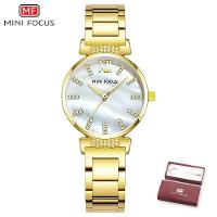 Relógio Feminino Mini Focus Mf0227l à Prova D'água Dourado - 1