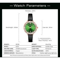 Relógio Feminino Megir 4210 à Prova D'água Verde - 2