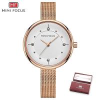 Relógio Feminino Mini Focus Mf0274l.01 à Prova D'água Ouro Rosa - 1