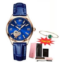 Relógio Feminino Lige 9966 à Prova D'água Azul - 1