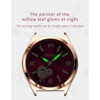 Relógio Feminino Lige 9966 à Prova D'água Ouro Branco - 3