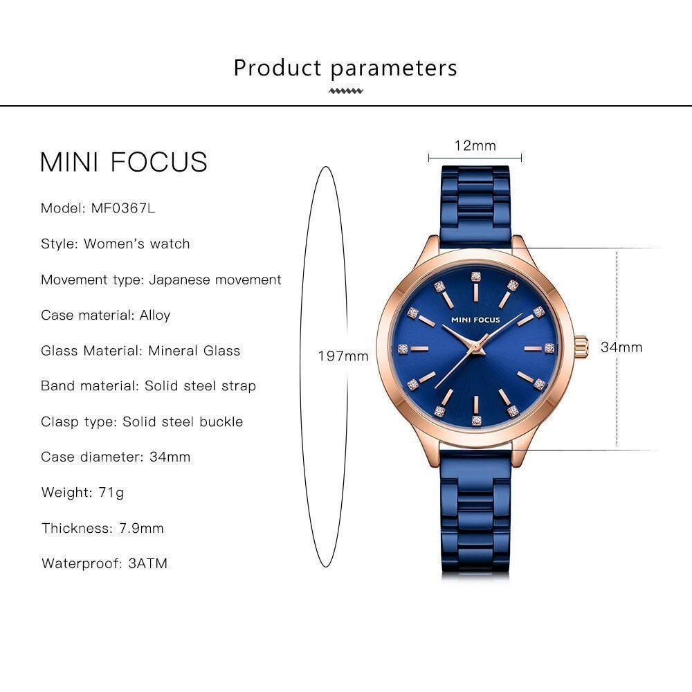 Relógio De Pulso Feminino Mini Focus Mf0367l à Prova D'água Prata - 2