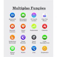 Smartwatch Feminino Rosa Bracelete Inteligente Ld5 - 2