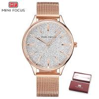 Relógio Feminino Mini Focus Mf0044l à Prova D'água Ouro Rosa - 1