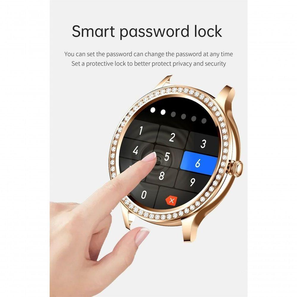 Relógio Smartwatch Feminino Foxbox 1841 À Prova D'Água Bege Chamada Bluetooth - 8