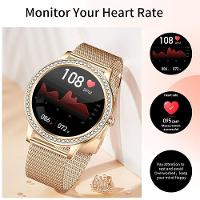 Relógio Smartwatch Feminino Foxbox 1841 À Prova D'Água Bege Chamada Bluetooth - 9