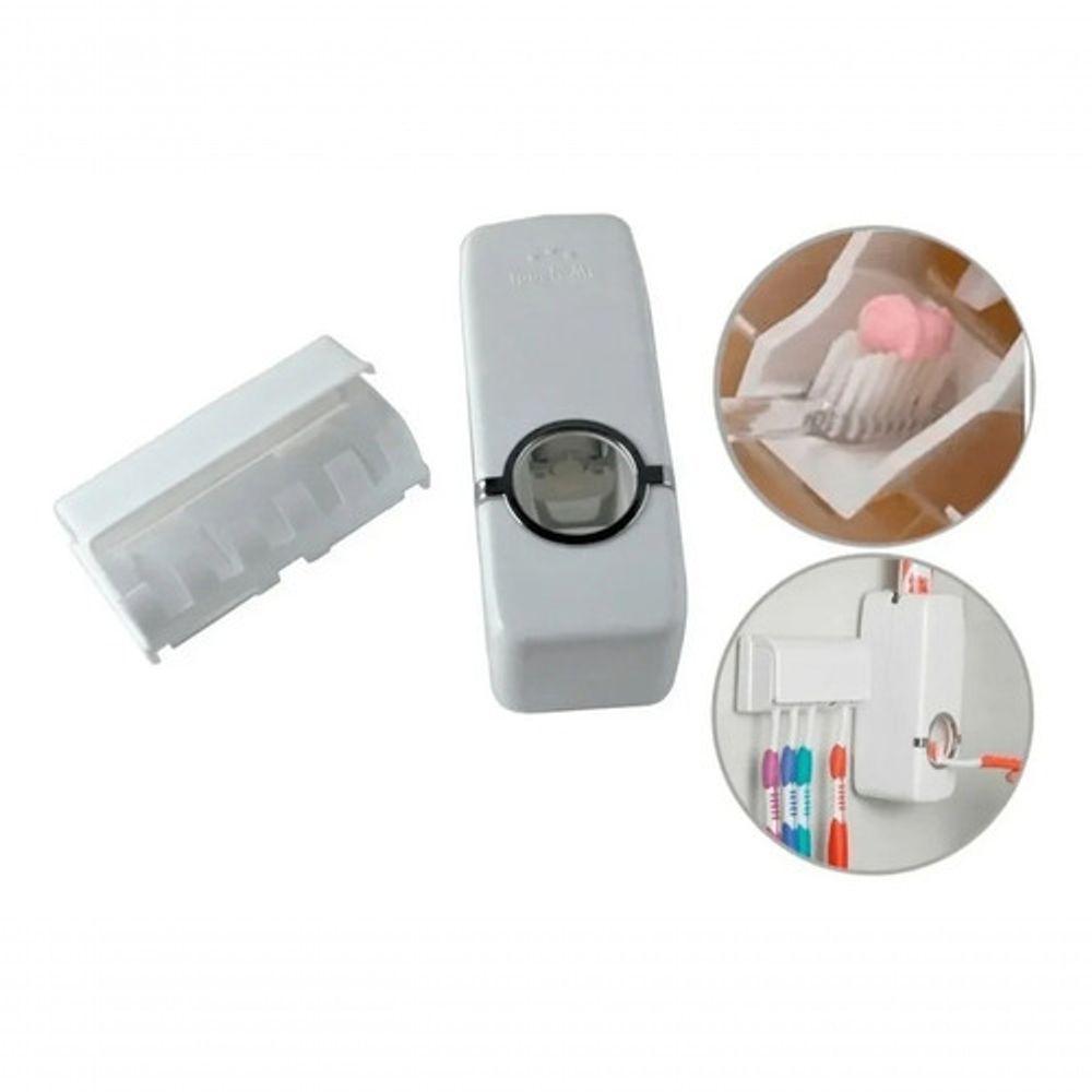 Dispenser Suporte 5 Escovas Banheiro Organizador Higiênico - 2