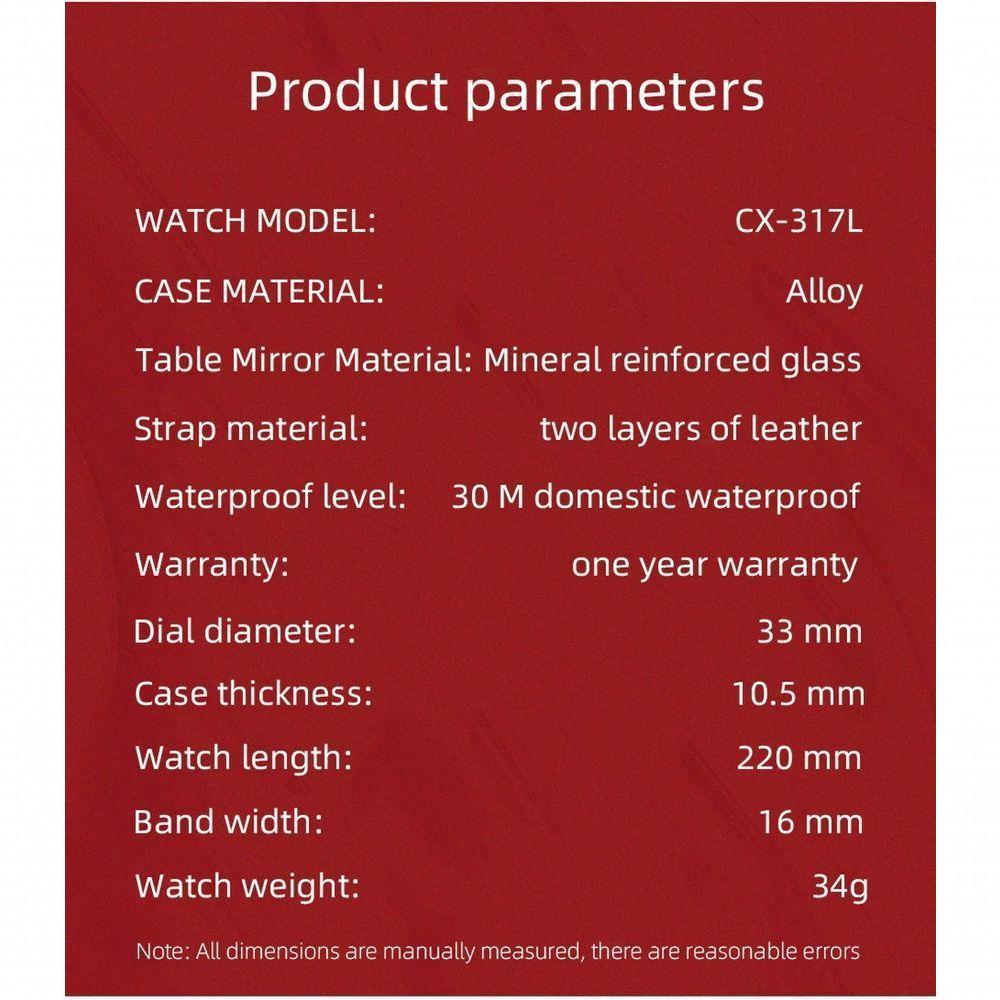 Relógio Feminino Chenxi Cx-317 à Prova D'água Verde - 2