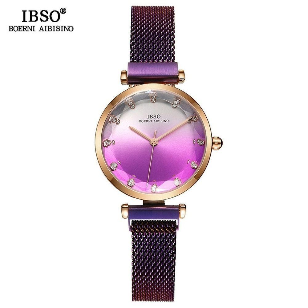 Relógio De Pulso Feminino Ibso 8690 à Prova D'água Roxo - 1