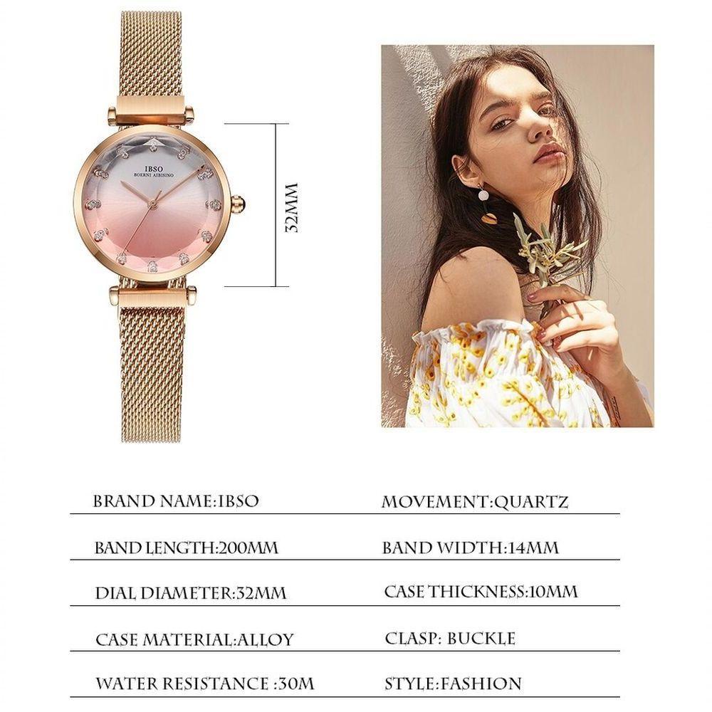 Relógio De Pulso Feminino Ibso 8690 à Prova D'água Roxo - 2