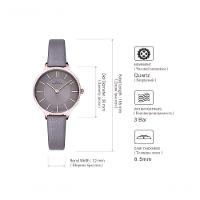 Relógio De Quartzo Feminino Ibso 6608 à Prova D'água Cinza - 2