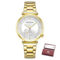 Relógio Feminino Mini Focus Mf0333l à Prova D'água Dourado - 1