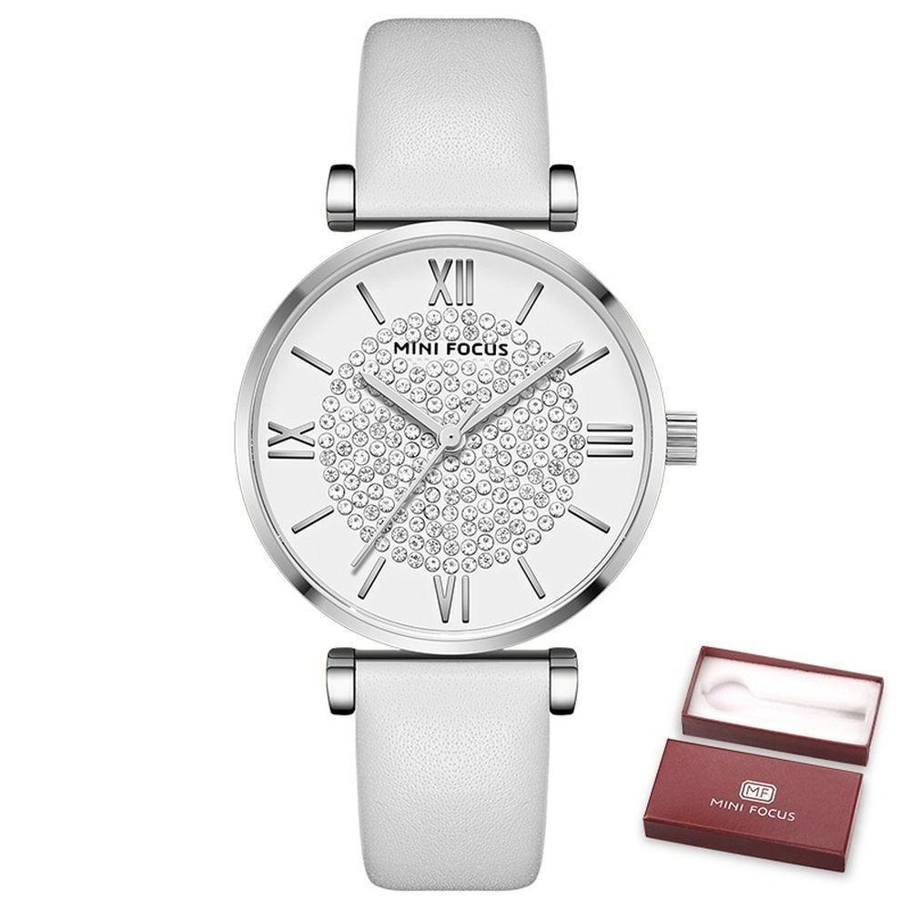 Relógio Feminino Mini Focus Mf0334l à Prova D'água Branco - 1