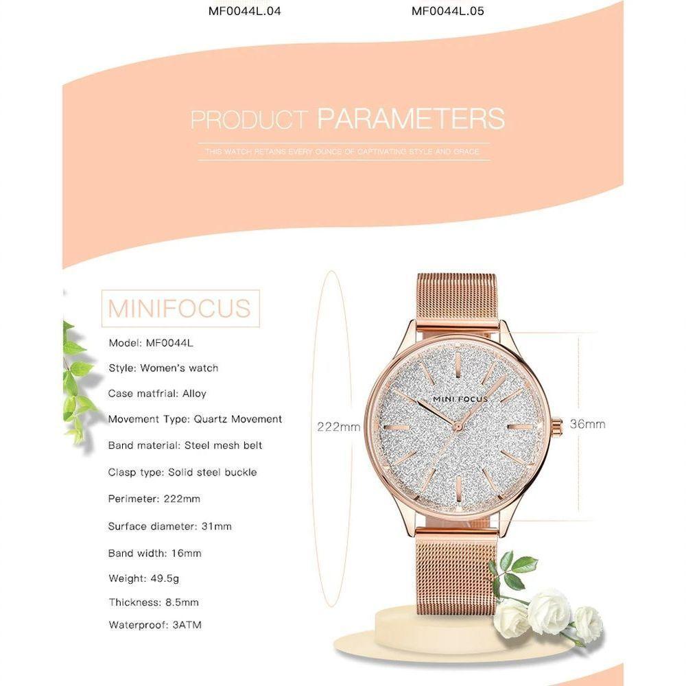 Relógio Feminino Mini Focus Mf0044l à Prova D'água Branco - 2