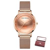 Relógio Feminino Mini Focus Mf0332l à Prova D'água Ouro Rosa - 1