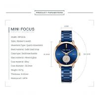 Relógio De Quartzo Feminino Mini Focus Mf0222l à Prova D'água Ouro Rosa - 2