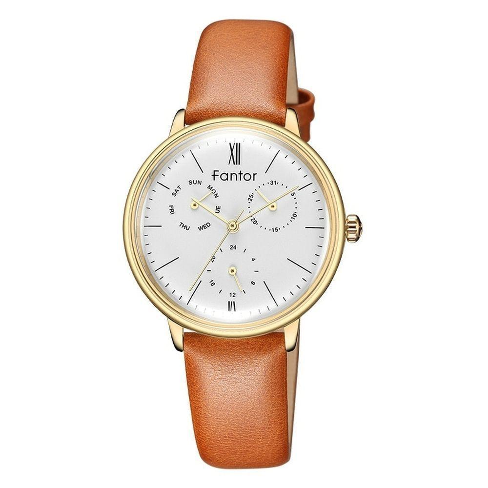 Relógio Feminino Fantor Wf1008l à Prova D'água Ouro - 1